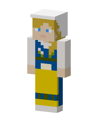 Swedish Maiden skin, 3D preview