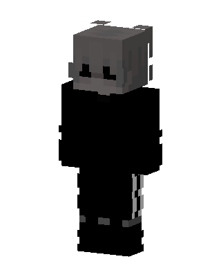 Black Goth Minecraft mob skin