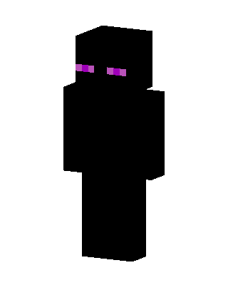 Enderman skin, 3D preview