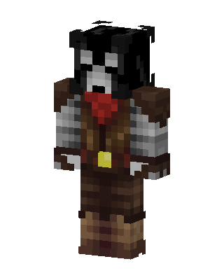 Brown Knight skin, 3D preview