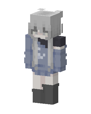 Frosty Hoodie Girl skin, 3D preview