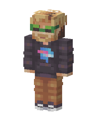 Shades Hoodie Guy skin, 3D preview
