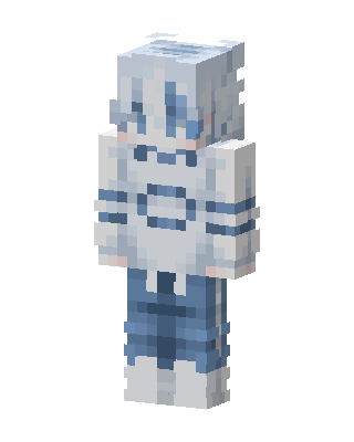 White Spaceman Boy skin, 3D preview