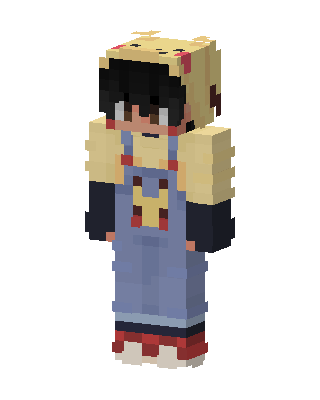 Blue Cutie Girl skin, 3D preview