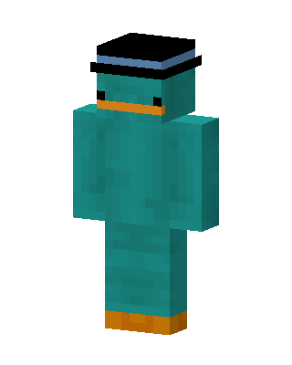 Perry The Platypus skin, 3D preview