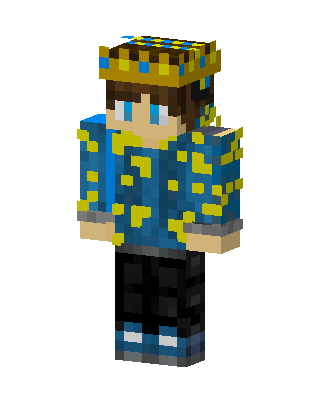 Blue King Minecraft blue skin
