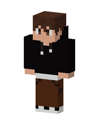 Black Hoodie Boy Minecraft hoodie skin