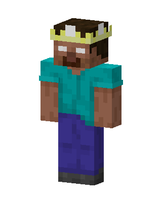 Herobrine With Crown Minecraft skin