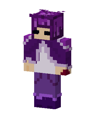 Purple Hero Girl Minecraft skin