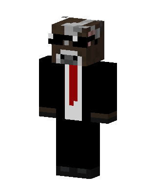 Black Suit Boy skin, 3D preview