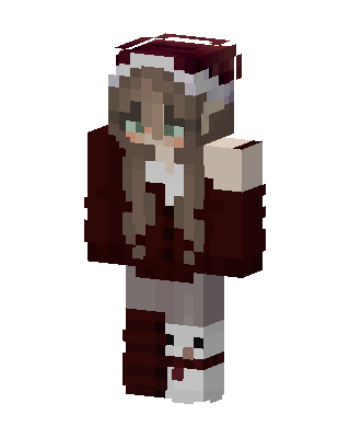 Santa Girl skin, 3D preview