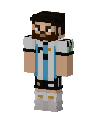Argentina Footballer skin, 3D preview