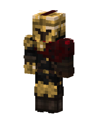 Golden Warlord skin, 3D preview