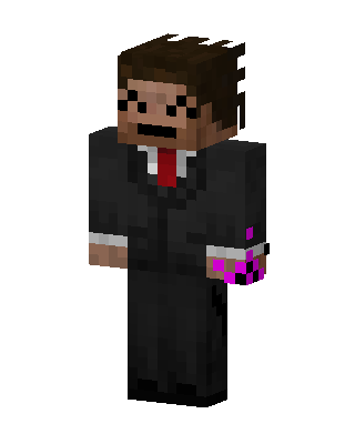 Magenta Hand Gentleman skin, 3D preview