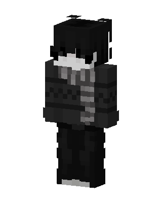 Shadow Scarf Boy skin, 3D preview