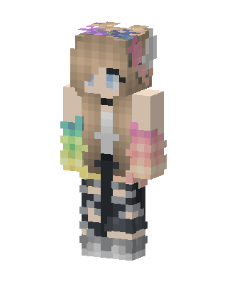 Brown Cutie Girl Minecraft pastel skin