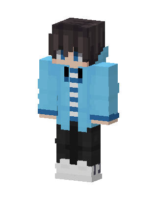 Blue Student Boy Minecraft skin