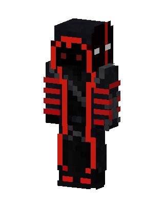 Black Ninja Boy skin, 3D preview