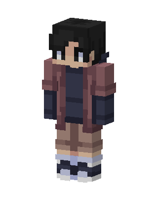 Brown Player Boy skin, 3D preview