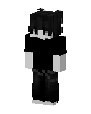 Monochrome Boy skin, 3D preview