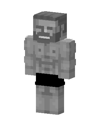 Stone Statue skin, 3D preview
