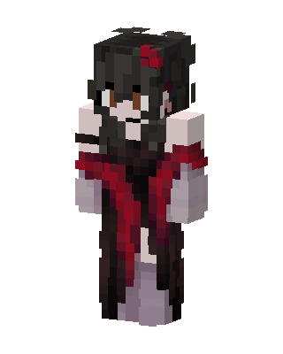 Crimson Gothic Lady Minecraft skin
