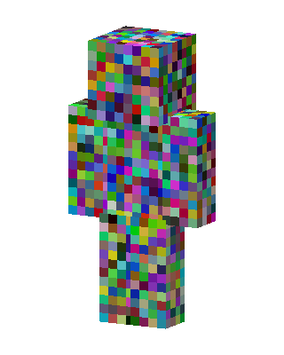 Pixel Static skin, 3D preview