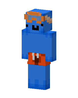 Blue Goggles Blob skin, 3D preview