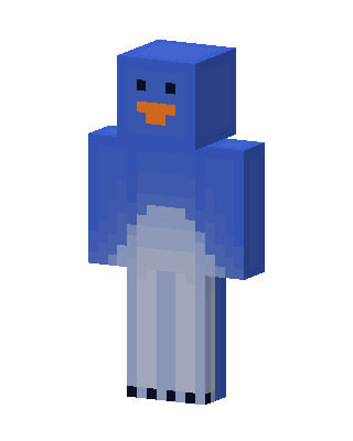 Blue Penguin skin, 3D preview
