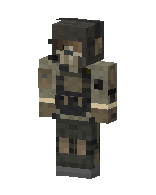 Brown Soldier Boy skin, 3D preview