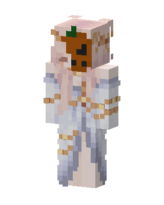 Pumpkin Bride skin, 3D preview