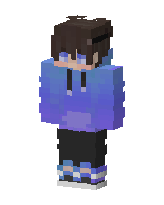 Galaxy Hoodie Boy skin, 3D preview