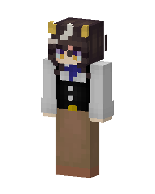 Horned Bow Girl skin, 3D preview
