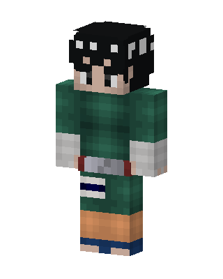 Rock Lee skin, 3D preview