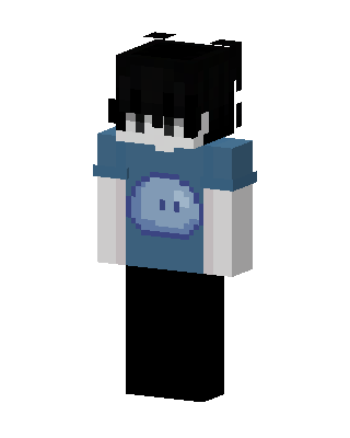 Slime Shirt Boy skin, 3D preview