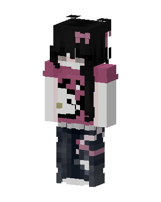 Black Anime Girl Minecraft skin