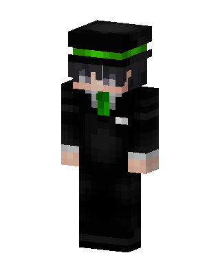 Green Tie Gentleman skin, 3D preview