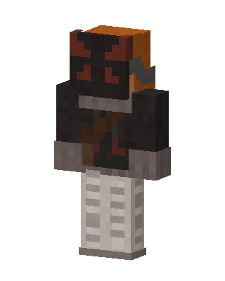 Crimson Horned Warrior skin, 3D preview