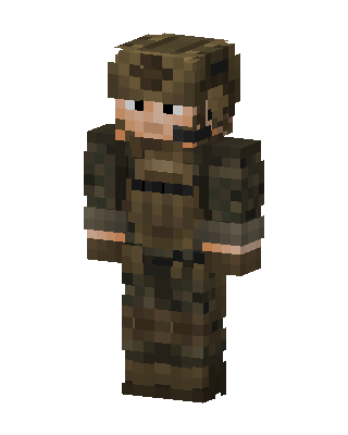 Camo Soldier skin, 3D preview