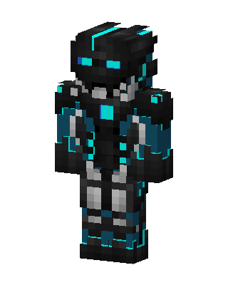 Black Masked Robot Boy Minecraft skin