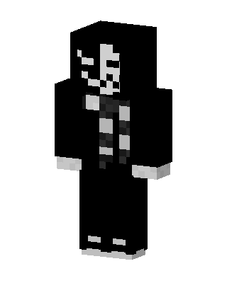 Black Hooded Villain skin, 3D preview