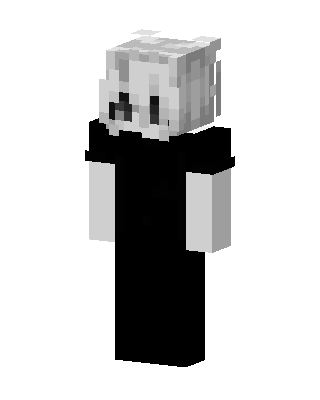 Black Goth Minecraft mob skin