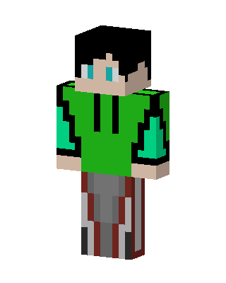 Green Player Boy skin, 3D preview