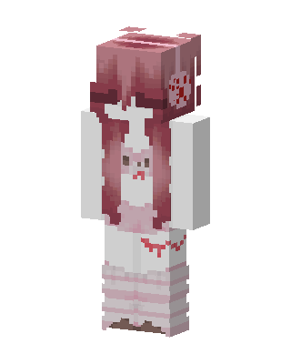 Strawberry Bunny skin, 3D preview