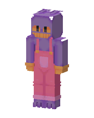 Purple Grinner Minecraft skin