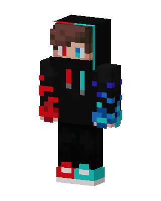 Fire Ice Hoodie Minecraft skin