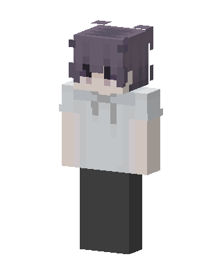 White Student Girl skin, 3D preview