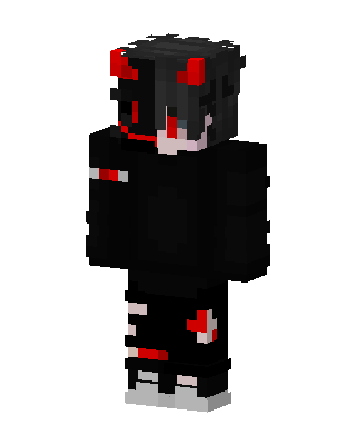 Black Anime skin, 3D preview