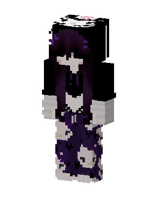 Purple Hero Girl skin, 3D preview