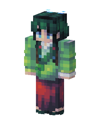 Forest Bard skin, 3D preview
